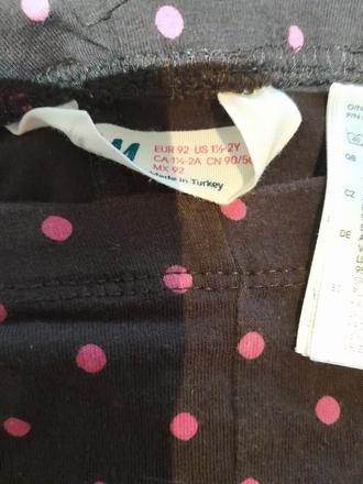 Predam detske leginy, h&m,92