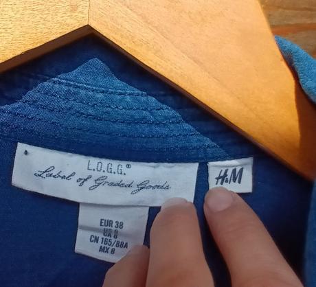 Rifľová košeľa h&m, h&m,38