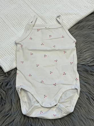 Dievčenské body s čerešňami h&m (74), h&m,74