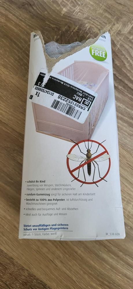 Sieťka proti komárom na postieľku, 