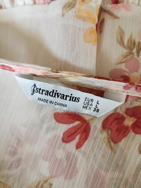 Letné šaty s kvetinovým vzorom stradivarius, stradivarius,l