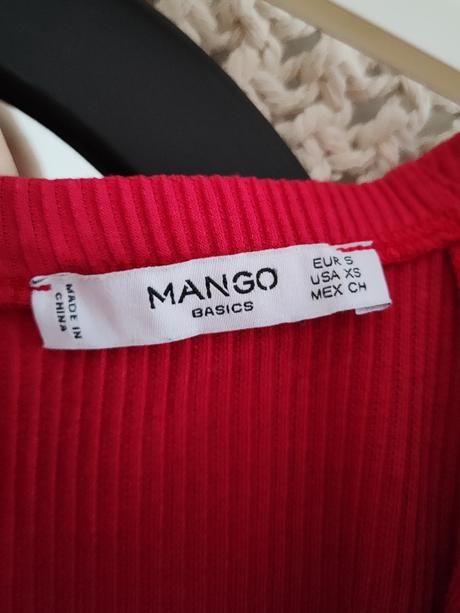 Rebrovaný top mango, mango,s