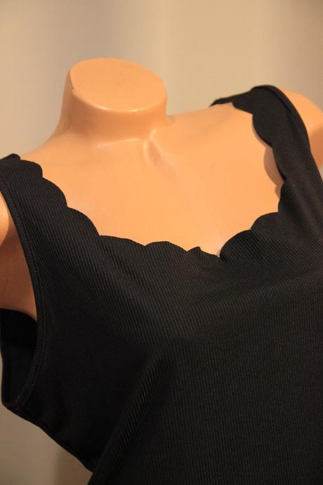 Čierny elegantný body top, xl, xl