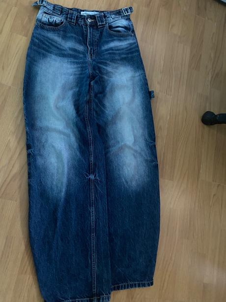 Baggy nohavice, bershka,36