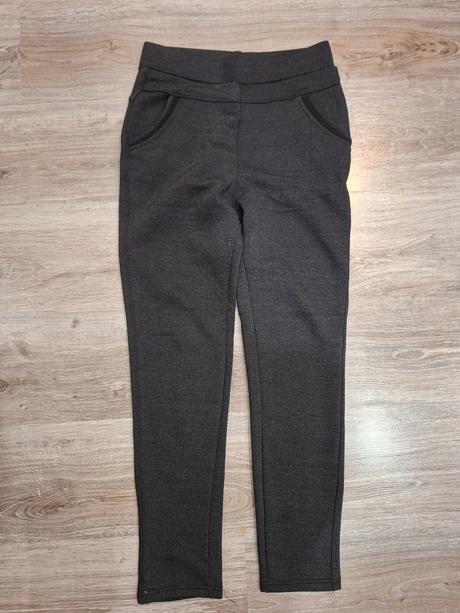 Tmavosede zateplene jegginsy, xl