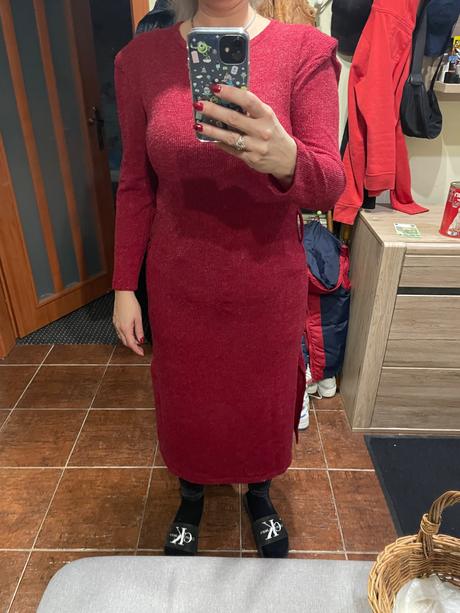 Pletene maxi saty na jesen/zimu l, l