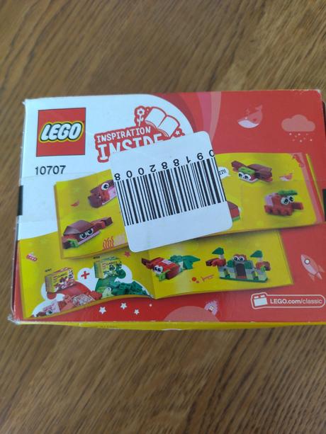 Lego classic 10707 červený kreatívny box, 