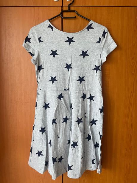Dievčenské letné šaty s podtlačou hviezdičiek., pepco,164