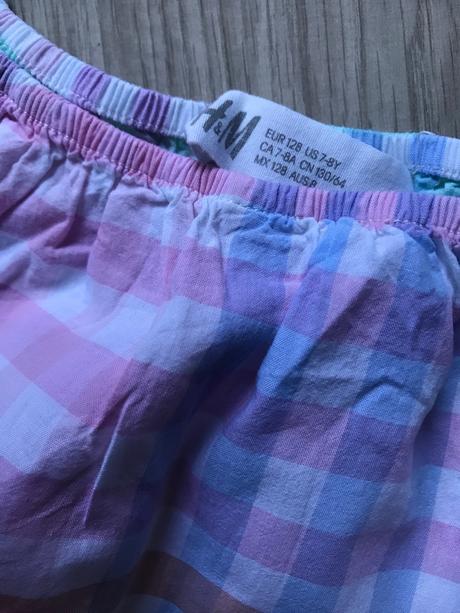 Blúzka kocka 7-8 rokov, h&m,128