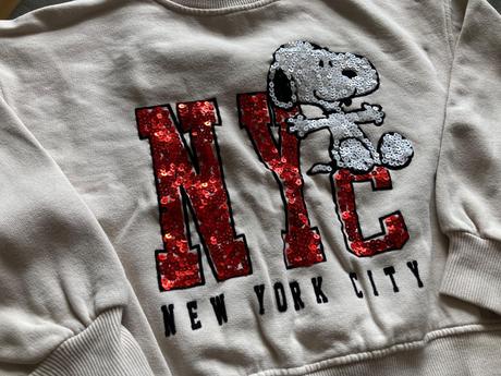 Mikina snoopy, zara,134