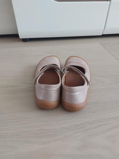 Kožené barefoot balerínky froddo mary j pink shine, froddo,35