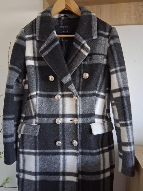 Kockovaný kabát, sinsay,s