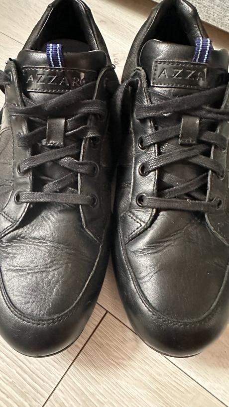 Pánske,kvalitné,kožené sneakersy azzaro, 43