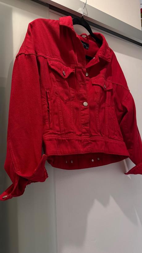 Červená rifľová bunda, reserved,34