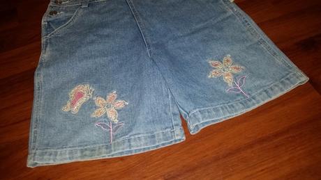 Dievčenský set, tričko, kratase, trakové nohavice, 86–98