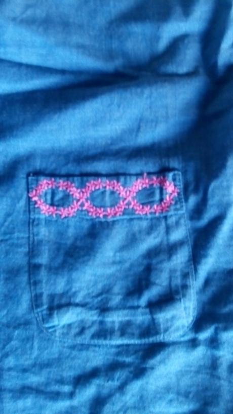 Modré šaty, h&m,116