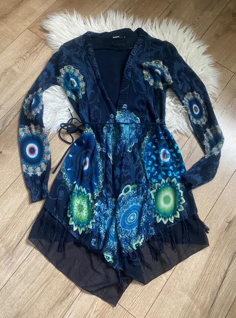 Desigual asymetricky kardigan s/m, desigual,s
