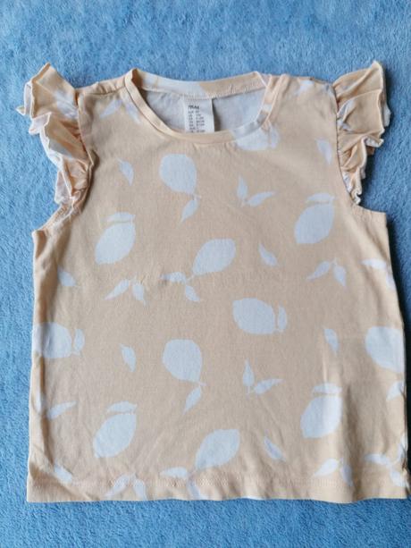 Tričko citróny, h&m,80