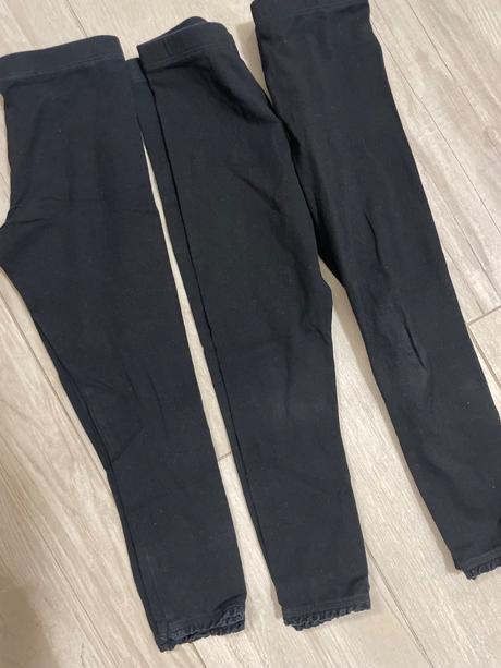 3 pack čiernych legíniek, f&f,110