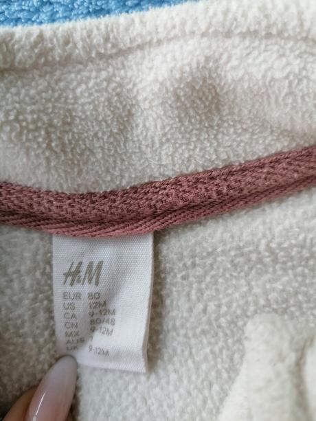 Flisova mikinka, h&m,80