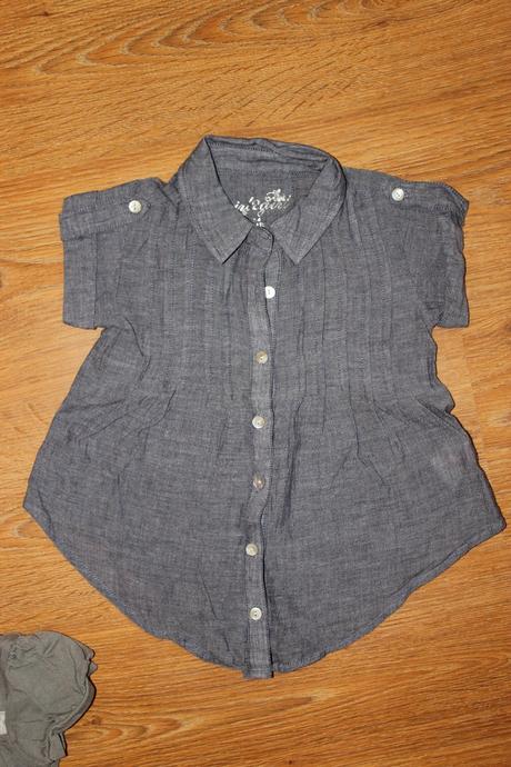 Tenká rifľová blúzka (1x oblečená), girl2girl,104