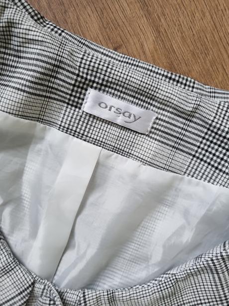 Sivé kárované letné sako orsay 38, orsay,38