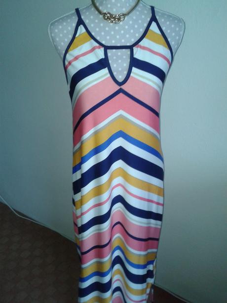 Farebné maxišaty veľ. m, m