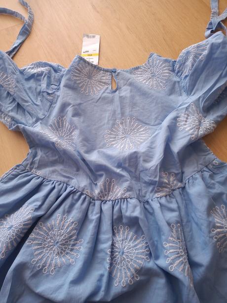 Belasé vyšívané babydoll šaty, sinsay,xs
