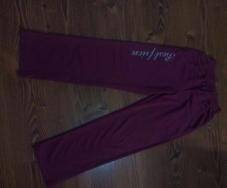 Tepláky ružovo fialové140/146, 140