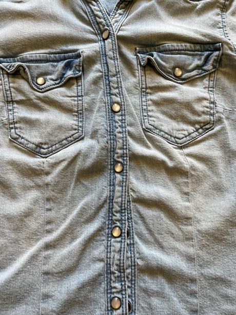 Mäkučká riflová košeľa h&m, h&m,xs