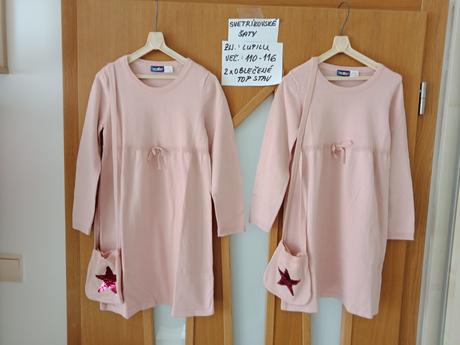 Svetríkove šaty zn.lupilu s kabelkou veľ.110-116, 110