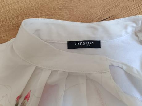 Biela bluzka s kvetmi orsay xs, orsay,xs