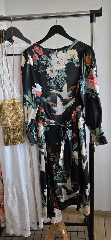 Saténové šaty zara, zara,s