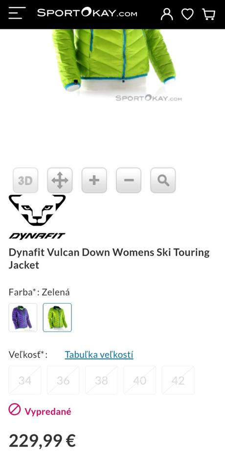 Dynafit vulcan down jacke, m