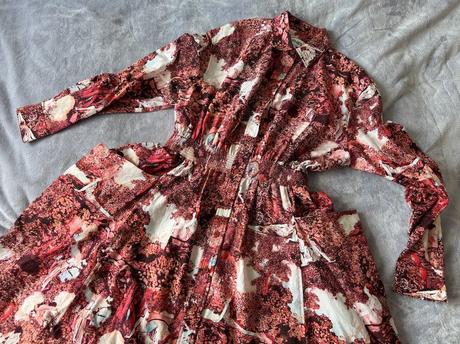 Kenzo hodvábne košelové šaty, s