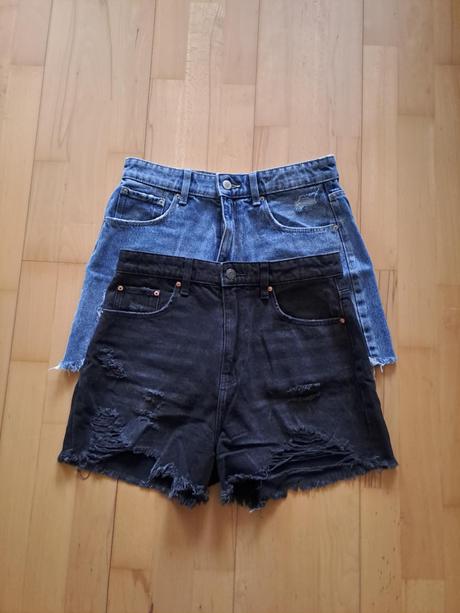 Riflove sortky s vysokym pasom, sinsay,m