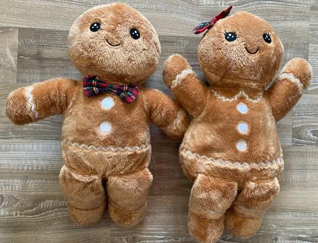 Vianoce dekorácia plyšak 2ks perníčky, 