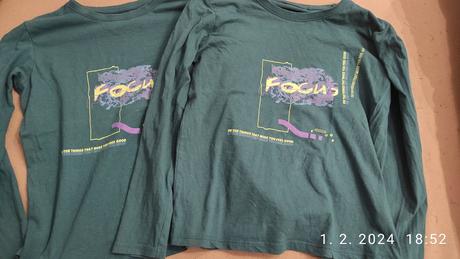 Tričká dlhé rukavy, sinsay,152