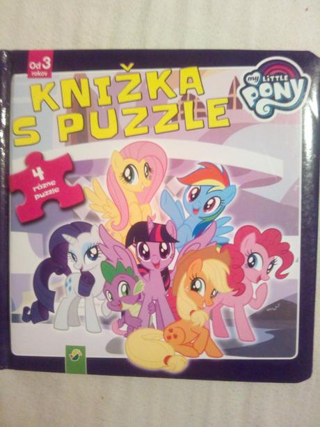 Extra pekná knížka s puzzle my little pony,