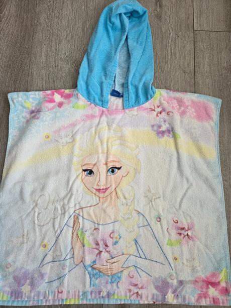 Pončo osuška na pláž detská elza/frozen, 