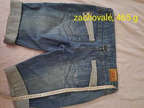 Nohavice krátke dámske riflové, 30