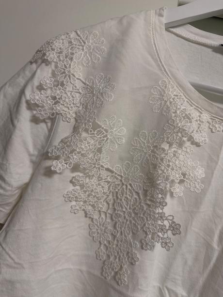 Zara top s čipkou, zara,l