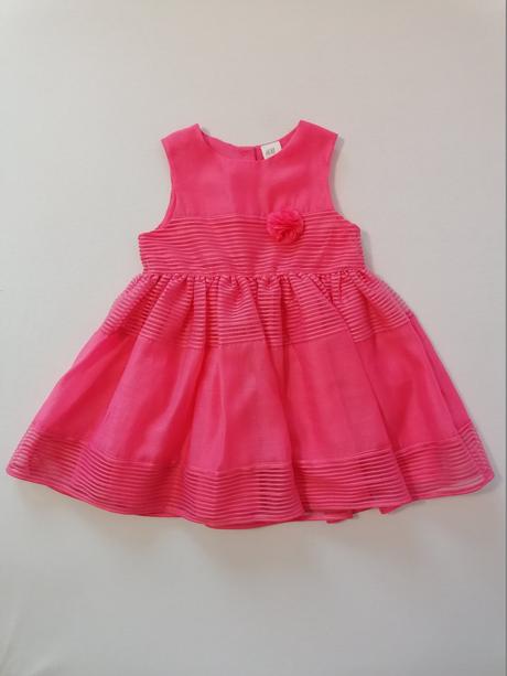 Slavnostne šaty ružove, h&m,92