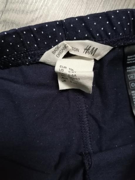 Legíny s bodkami, h&m,116
