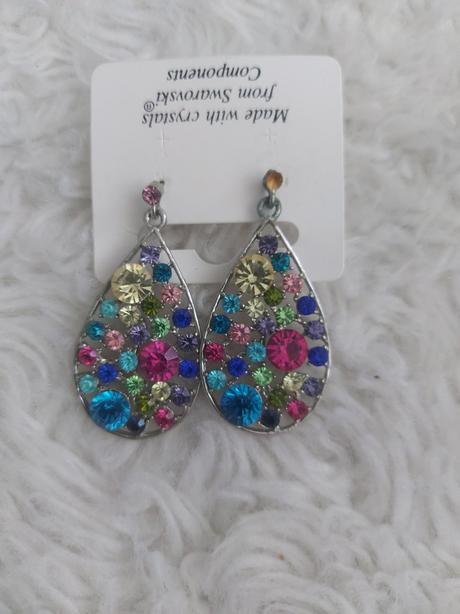 Naušnice, swarovski