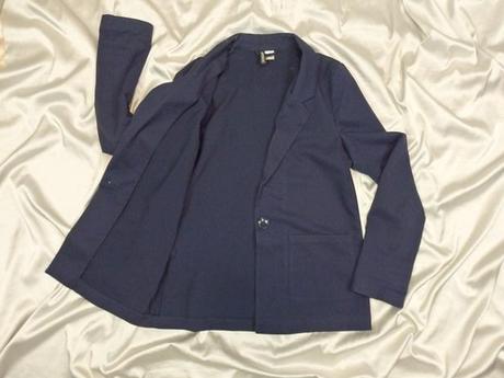 Kvalitný tmavomodrý blejzer, h&m,36