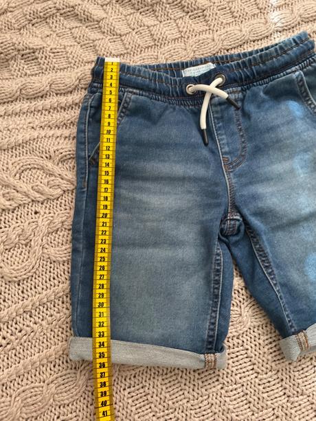 Riflové šortky, primark,128