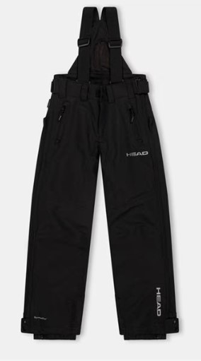 Lyžiarske nohavice oteplovačky head dlhý zips, 152