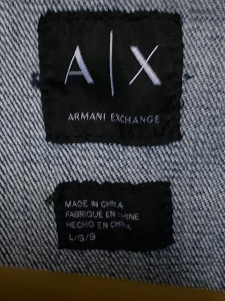Riflová bunda armani exchance, armani,l