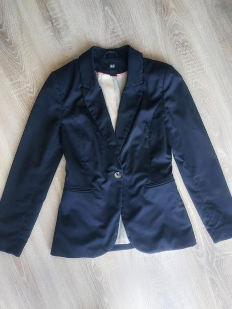 Elegantné čierne sako h&m xs, h&m,xs